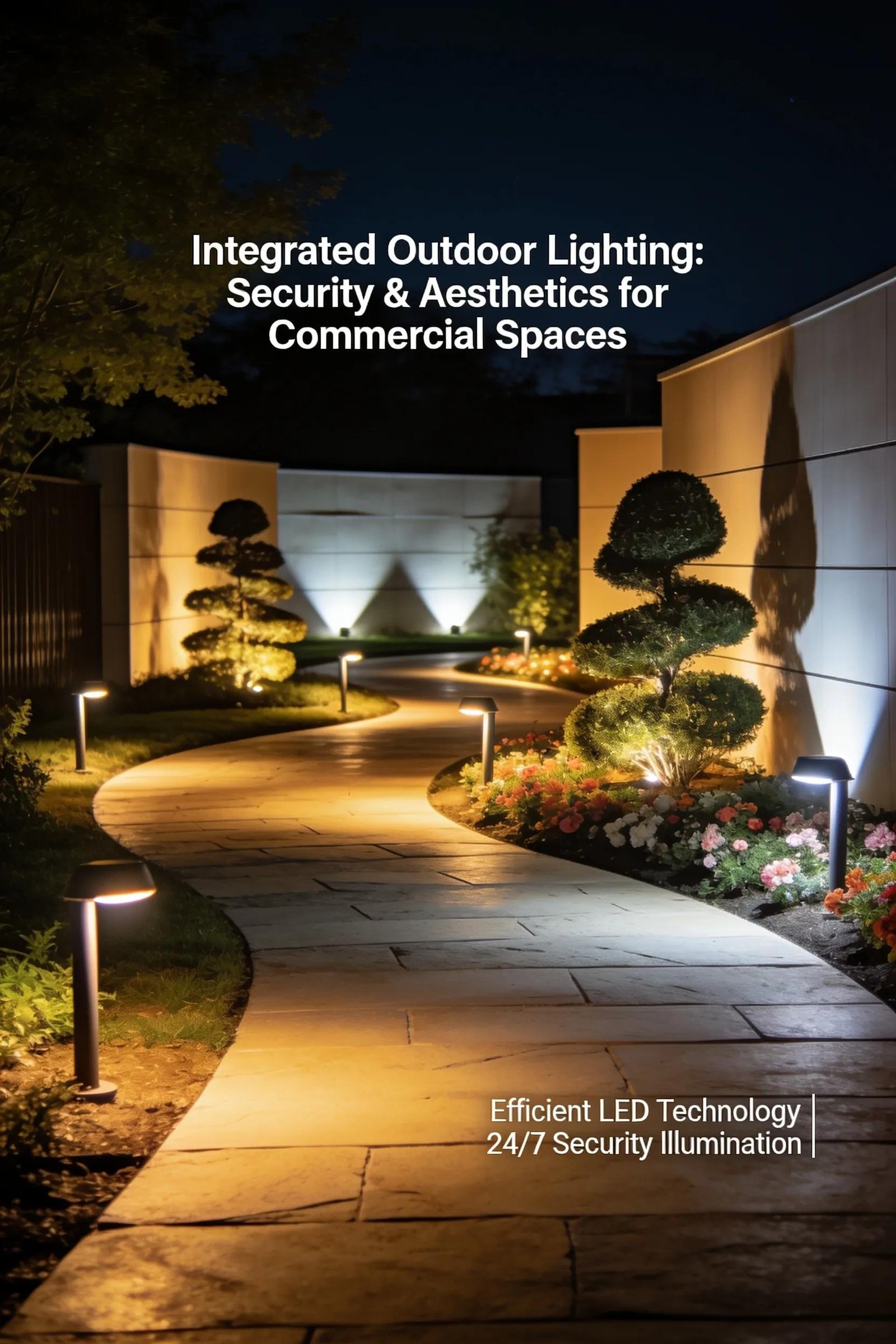 LED outdoor lighting helps improve visibility, safety, and curb appeal at night.